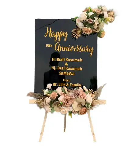 Papan Bunga Akrilik Selamat