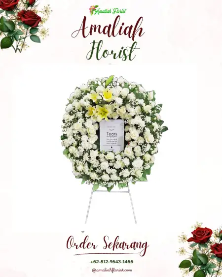 Krans Bunga Duka Selamat