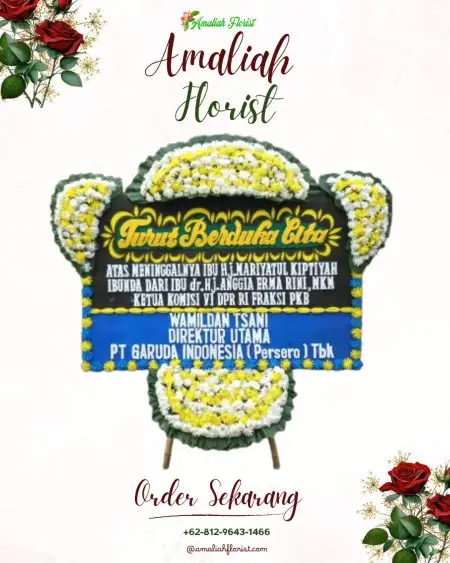 Papan Bunga Duka Selamat